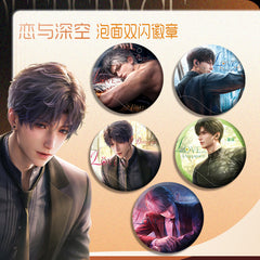 Love and DeepSpace 16cm Cup Noodle Badge Series - Double Flash Anime Badge, PET Material