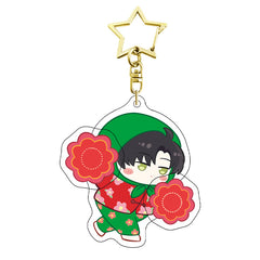 LaDS Chibi Rotating Keychain - Golden Star Double-Sided High-Definition Anime Acrylic Charm - merrys