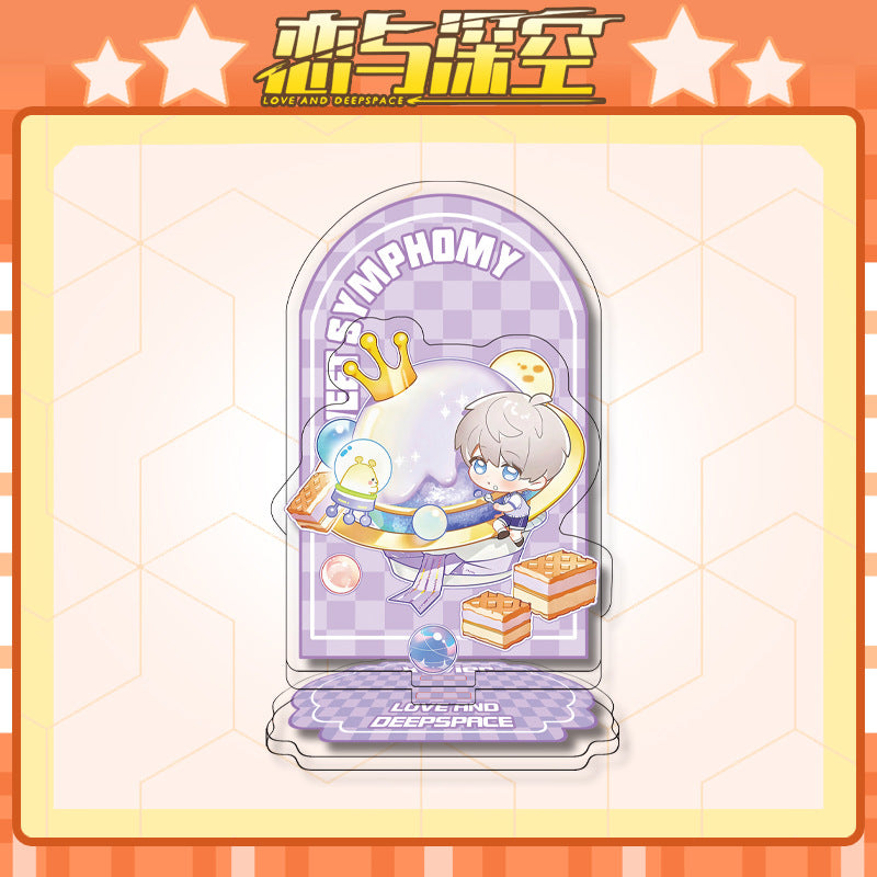 Love and DeepSpace 12cm Double-Sided Insert Standee - Anime Acrylic Desktop Decoration, Sandwich Craft, Combined Illustration