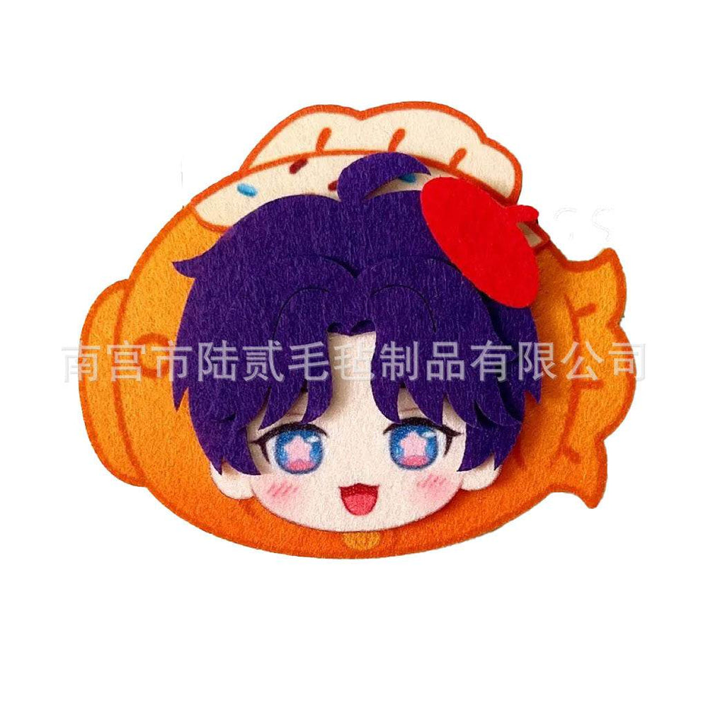 LaDS Doujin Otome Game Merchandise - Handmade Badge (Zayne, Xavier, Rafayel), Hair Clip, Non-woven Fabric Charm - merrys