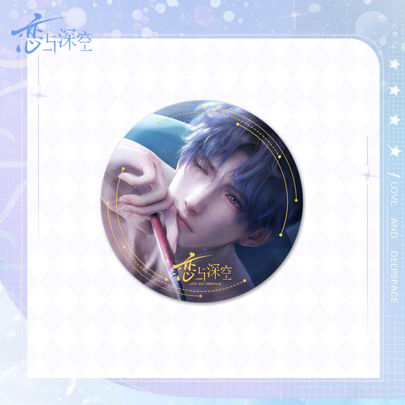 Love and DeepSpace Badge Merchandise - Tinplate Star Fantasy Film Zayne, Rafayel, Xavier Game Merchandise