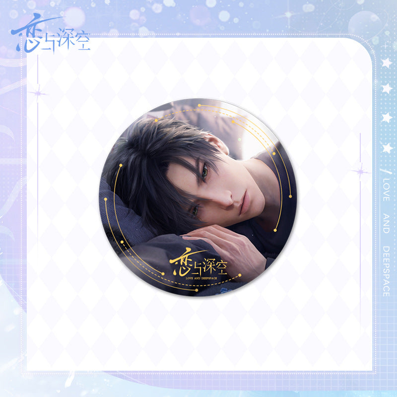 Love and DeepSpace Badge Merchandise - Tinplate Star Fantasy Film Zayne, Rafayel, Xavier Game Merchandise