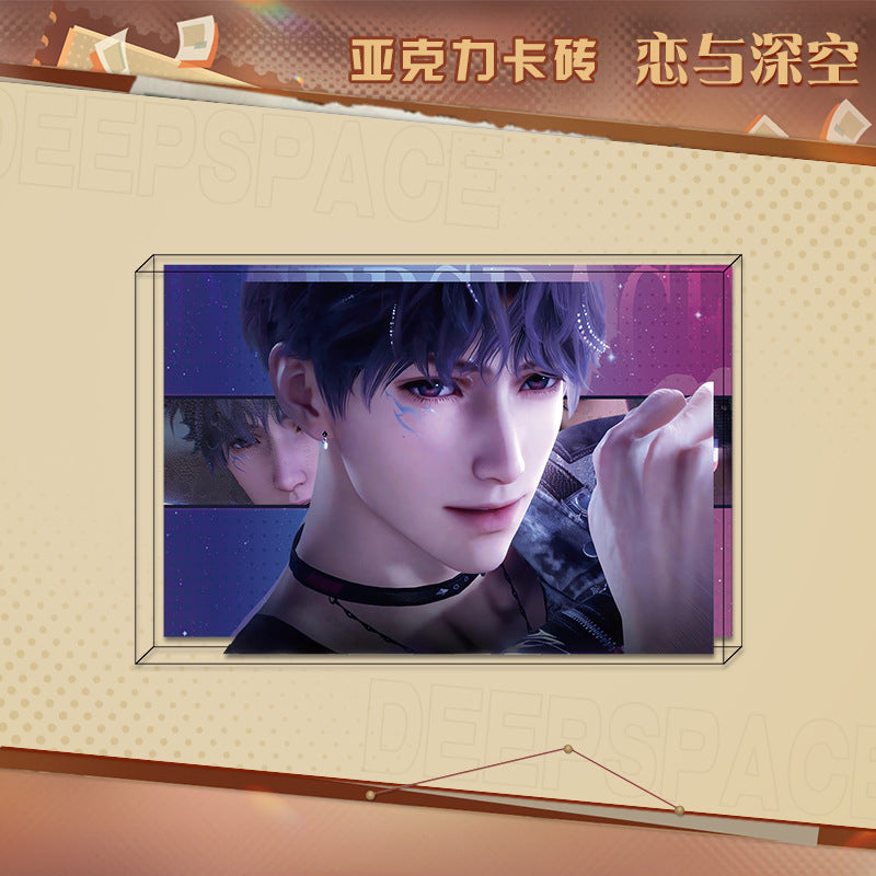 LaDS New Acrylic Card Brick - High-Definition Printing Double-Sided Pattern Doujin Anime Desktop Decoration - merrys