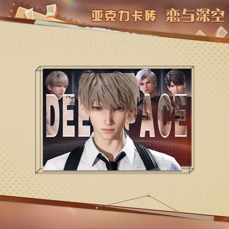 LaDS New Acrylic Card Brick - High-Definition Printing Double-Sided Pattern Doujin Anime Desktop Decoration - merrys