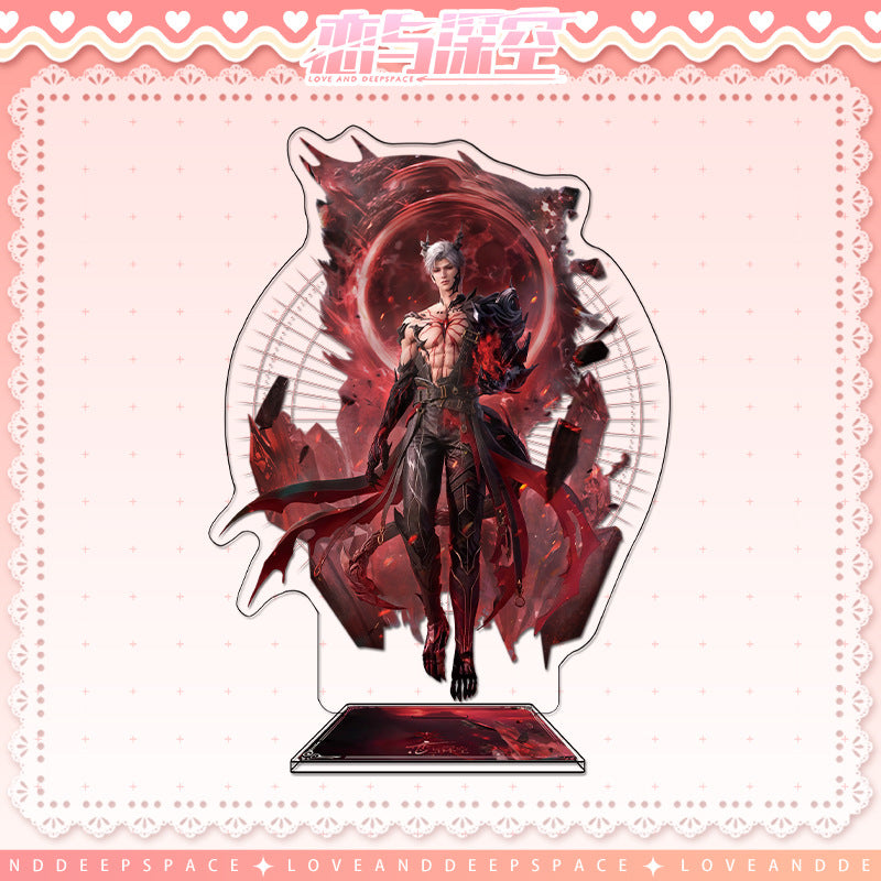 Love and DeepSpace Sylus Birthday Where the Heart Dwells Series - Double Flash Badge, Standee Game Merchandise Gift - merrys