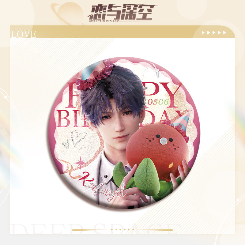 LaDS Double Flash Badge 81-105 - All Characters 75mm 58mm Tinplate Game Merchandise - merrys