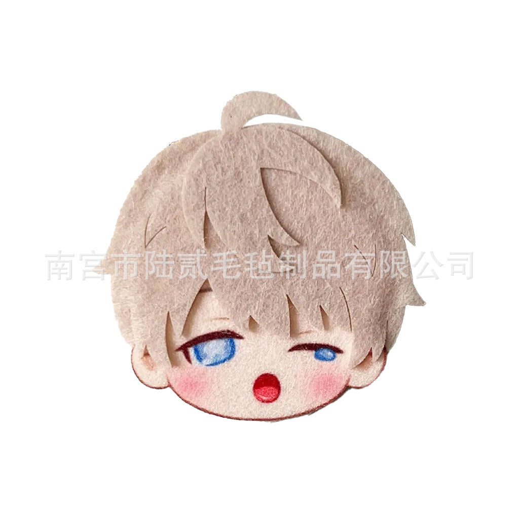 LaDS Doujin Otome Game Merchandise - Handmade Badge (Zayne, Xavier, Rafayel), Hair Clip, Non-woven Fabric Charm - merrys