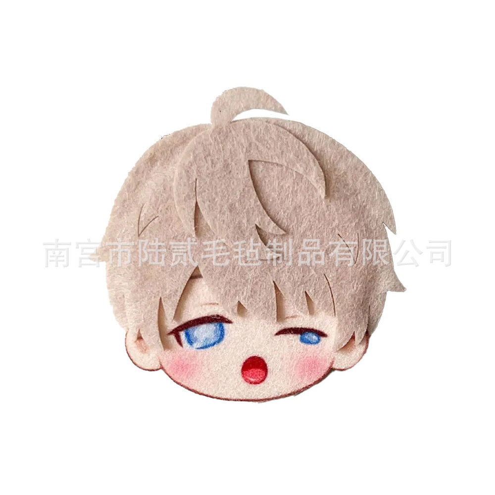 LaDS Doujin Otome Game Merchandise - Handmade Badge (Zayne, Xavier, Rafayel), Hair Clip, Non-woven Fabric Charm - merrys