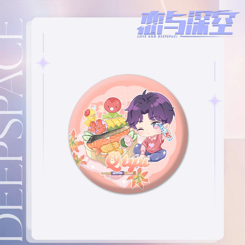 Love and DeepSpace Series 101 Badge - Chibi Cartoon Character Zayne, Rafayel All Characters Badge Merchandise - merrys