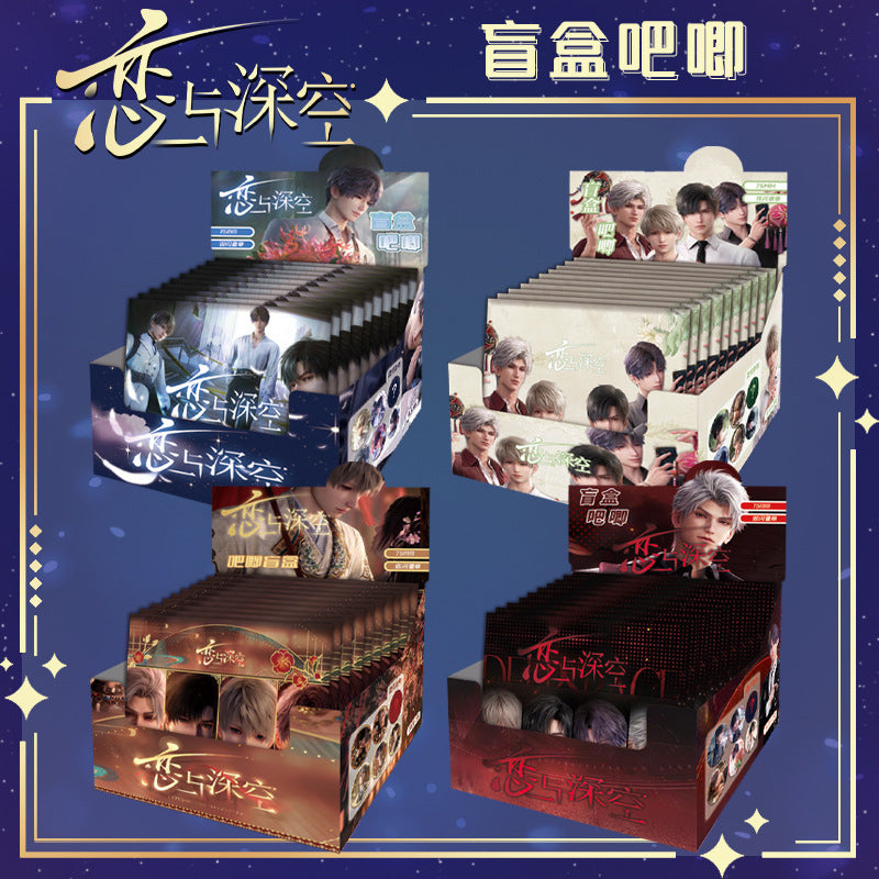 Love and DeepSpace Blind Box Badge - Full Series 75mm PET Double Flash Tinplate Badge, 10 Pieces per Box