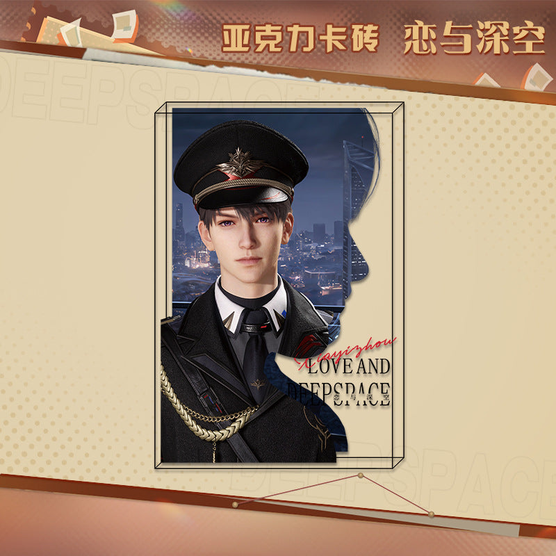 LaDS New Acrylic Card Brick - High-Definition Printing Double-Sided Pattern Doujin Anime Desktop Decoration - merrys