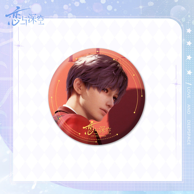 Love and DeepSpace Badge Merchandise - Tinplate Star Fantasy Film Zayne, Rafayel, Xavier Game Merchandise