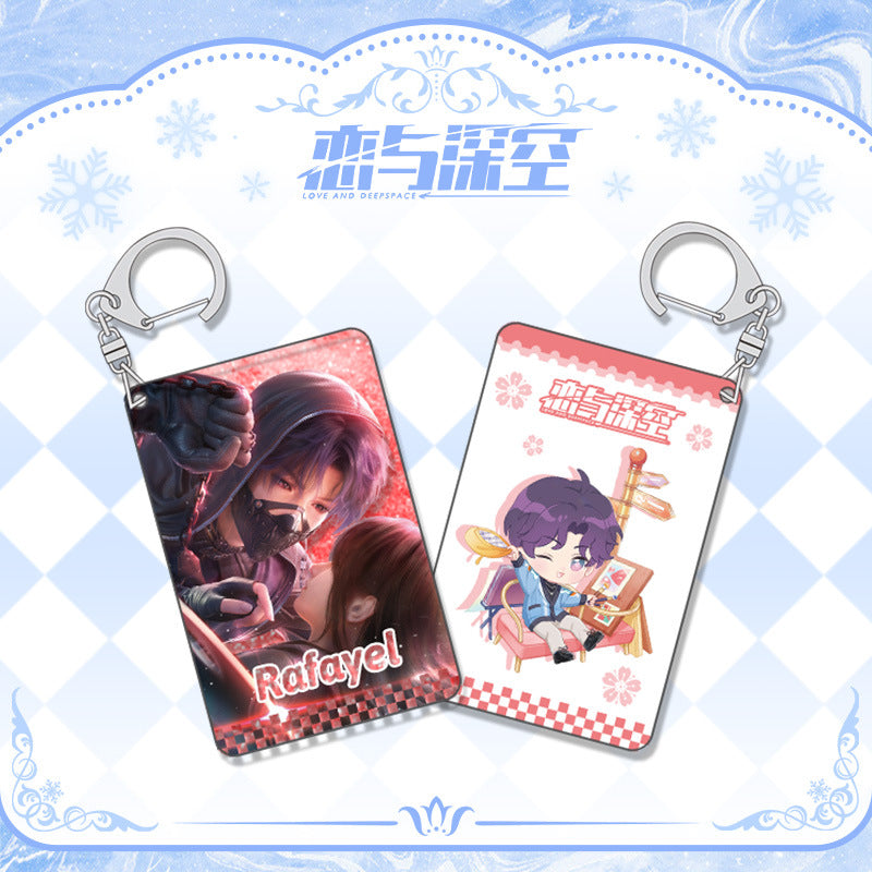 LaDS Shaker Mahjong Charm Keychain - Zayne, Rafayel, Xavier Anime Merch - merrys