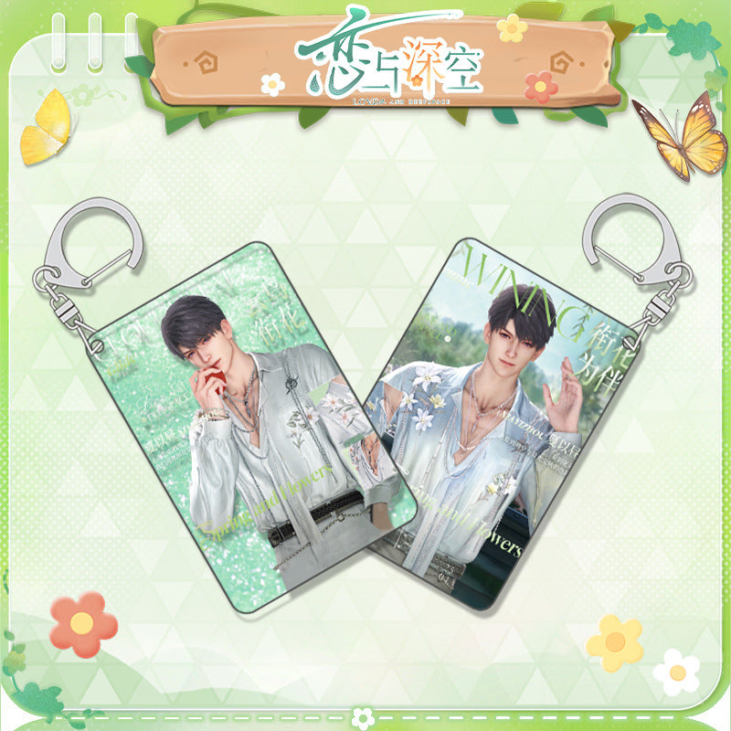 Love and DeepSpace Quicksand Keychain 28-32 Flow Sand Mahjong Charm - Zayne, Rafayel, Xavier Anime Game Merchandise Campus