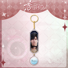 LaDS Sandwich Pendant - Golden Acrylic Round Charm Double-Sided High-Definition Game Anime Merchandise - merrys