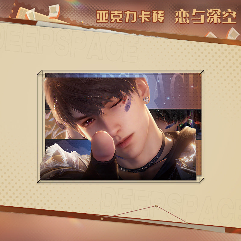 LaDS New Acrylic Card Brick - High-Definition Printing Double-Sided Pattern Doujin Anime Desktop Decoration - merrys