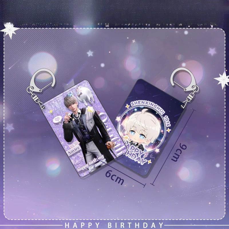 Xavier 2025 Birthday Series Merchandise - Combo Set of Sandwich Standee, Double Flash Badge, Art Card, Keychain - merrys