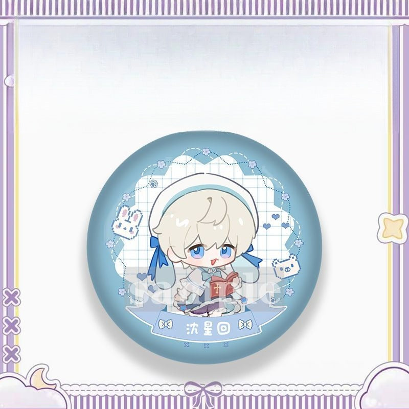 Artist-Authorized Lads Chibi Cute Maid Fan-Made Badges