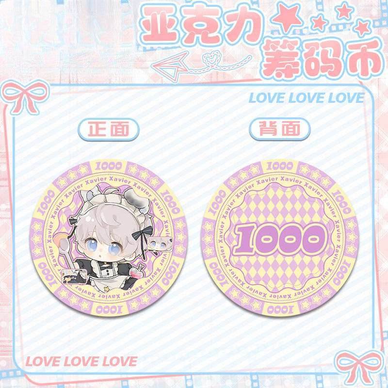 LaDS Acrylic Chip Coin 231-250 - Sandwich Double-Sided High-Definition Pattern Anime Game Merchandise - merrys