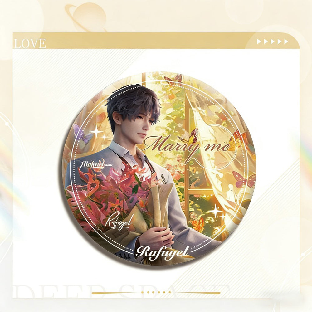 LaDS Double Flash Badge - 75mm 58mm Tinplate Anime Game Merchandise - merrys