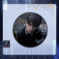 LaDS Caleb Merchandise - Acrylic Sandwich Standee, Double Flash Badge, Art Card, Quicksand Keychain - merrys