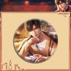 LaDS Double Flash Badge 143-196 - Diameter 75mm 58mm Tinplate Anime Merchandise - merrys