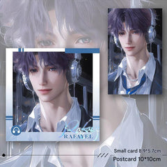 Artist-Authorized Lads Rafayel Fan-Made 6-Piece Set - Keychains, Badges & Holographic Laser Tickets