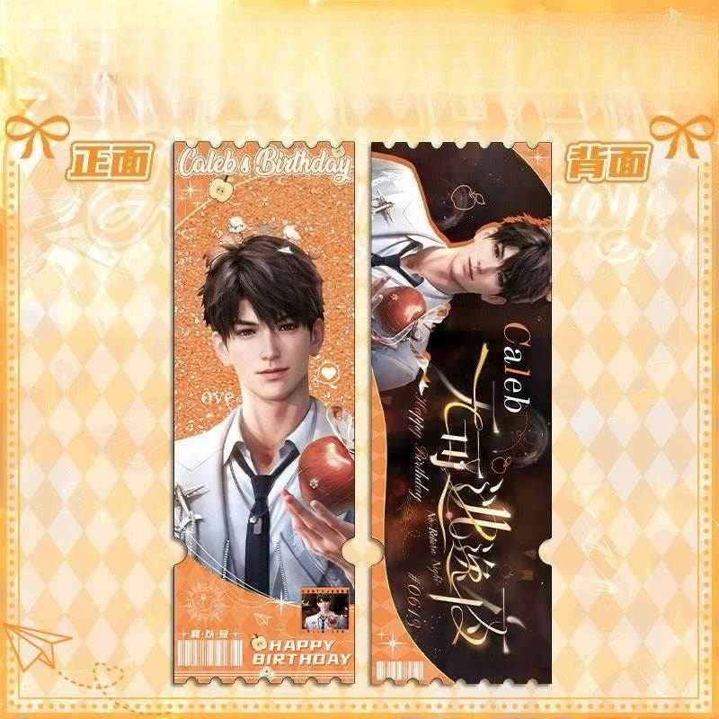 LaDS Caleb Birthday Series Set - Double Flash Badge, Standee Anime Game Acrylic Merchandise - merrys