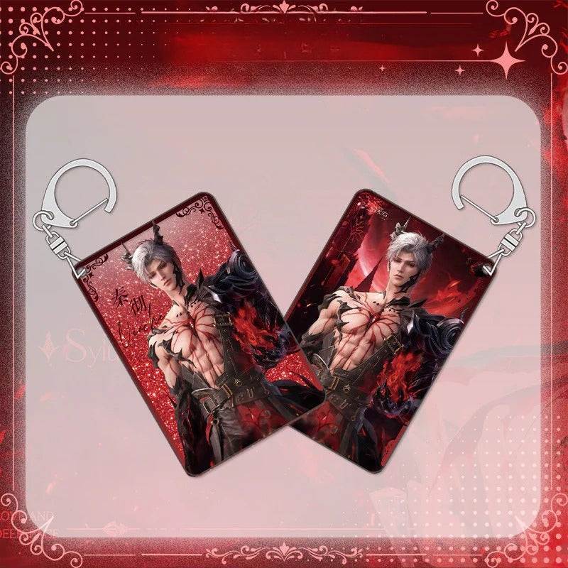 LaDS Sylus Abyss Ruler Acrylic Sandwich Standee, Double Flash Badge, Art Card, Quicksand Keychain - merrys