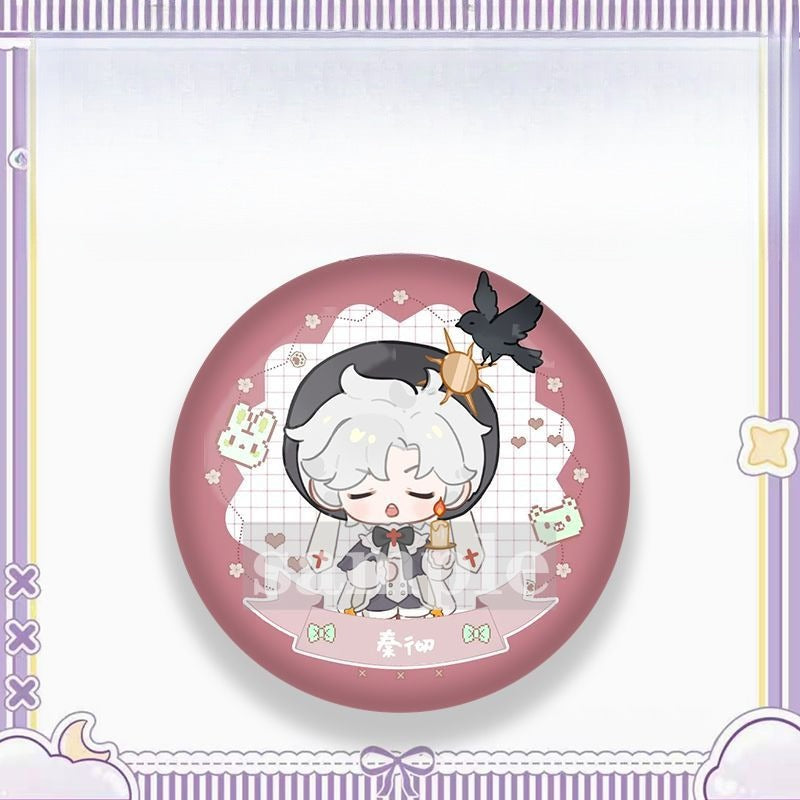 Artist-Authorized Lads Chibi Cute Maid Fan-Made Badges