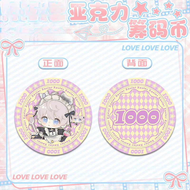 LaDS Acrylic Chip Coin 201-250 - Sandwich Double-Sided High-Definition Pattern Anime Game Merchandise - merrys