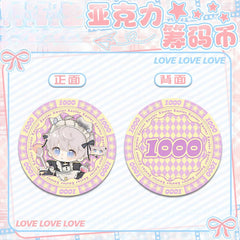 LaDS Acrylic Chip Coin 201-250 - Sandwich Double-Sided High-Definition Pattern Anime Game Merchandise - merrys