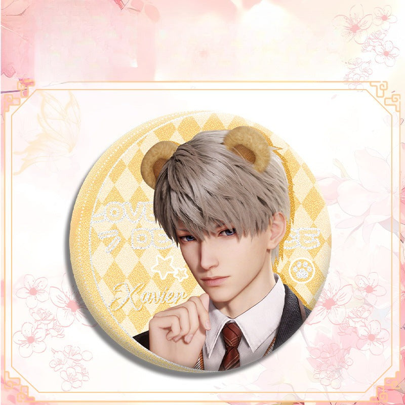 LaDS Double Flash Badge 143-196 - Diameter 75mm 58mm Tinplate Anime Merchandise - merrys