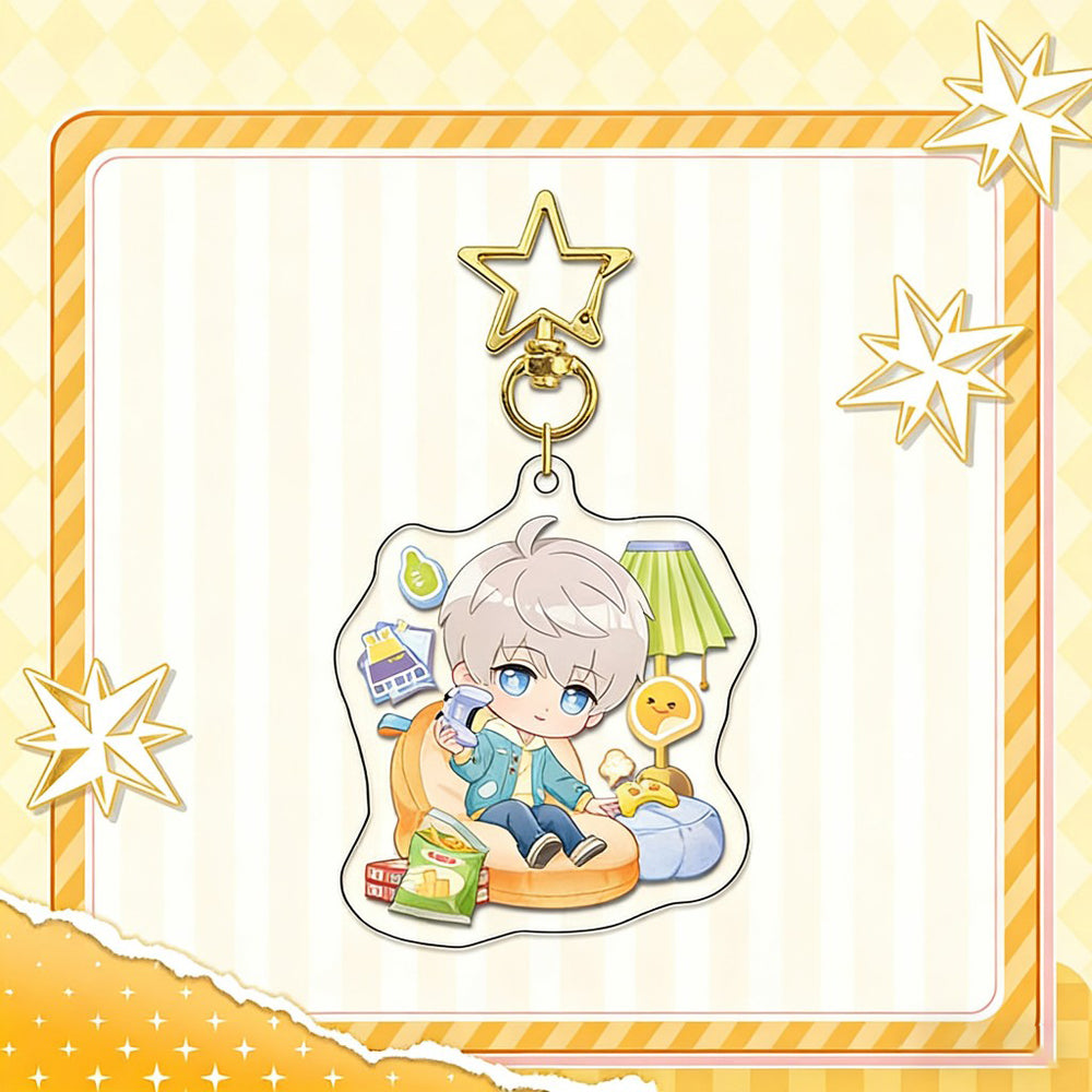 LaDS Series 34-37 Sandwich Star Keychain - Double-Sided High-Definition Anime Acrylic Charm - merrys