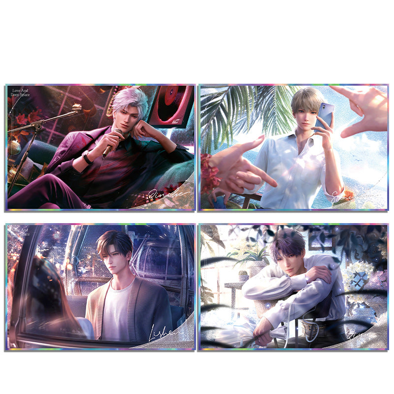 LaDS Co-branded with Mandy Acrylic Double Flash Art Card - High-Definition Printing Anime Merchandise - merrys