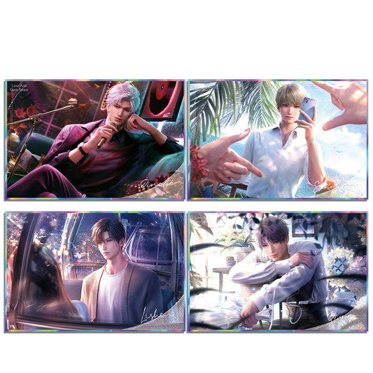 LaDS Co-branded with Mandy Acrylic Double Flash Art Card - High-Definition Printing Anime Merchandise - merrys