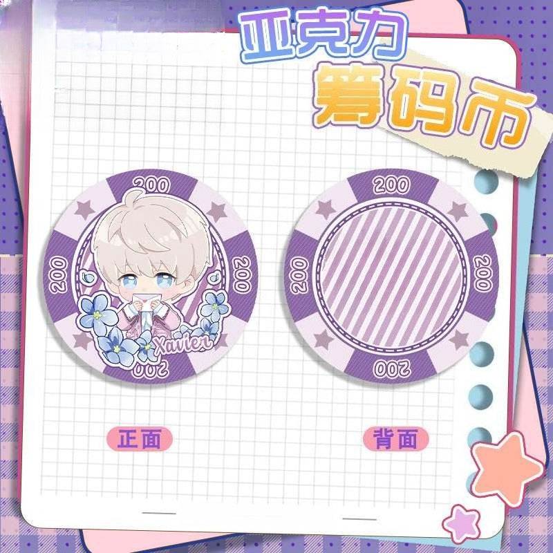 LaDS Acrylic Chip Coin 201-250 - Sandwich Double-Sided High-Definition Pattern Anime Game Merchandise - merrys