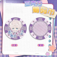 LaDS Acrylic Chip Coin 201-250 - Sandwich Double-Sided High-Definition Pattern Anime Game Merchandise - merrys