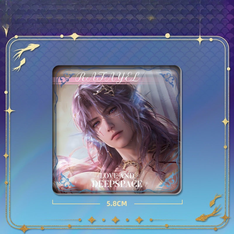 LaDS Rafayel Lemuria Sea God Series - Acrylic Sandwich Standee, Art Card, Quicksand Keychain - merrys