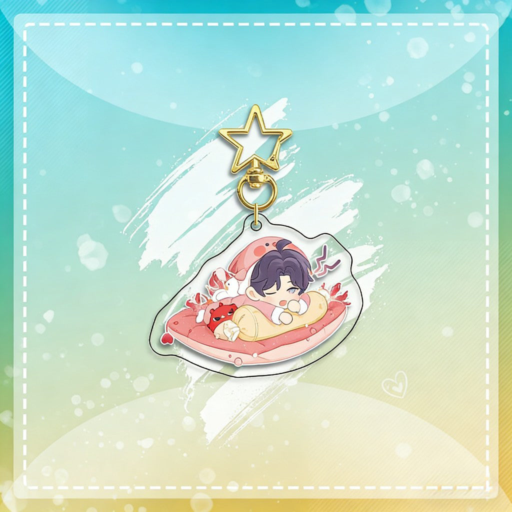LaDS Chibi Keychain Star Buckle Charm - Rafayel, Xavier Merchandise - merrys