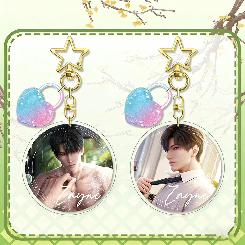 LaDS Lenticular Keychain - 3D Transformation Zayne, Rafayel, Xavier Game Anime Merchandise - merrys