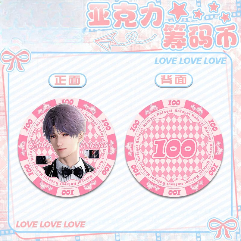 LaDS Acrylic Chip Coin 201-250 - Sandwich Double-Sided High-Definition Pattern Anime Game Merchandise - merrys