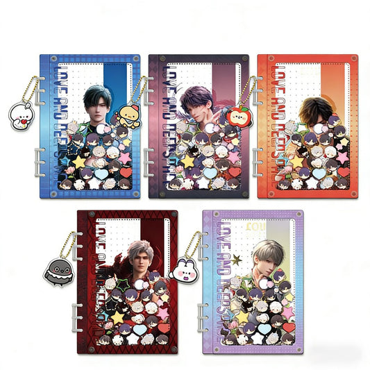 LaDS Acrylic Shaker Notebook - Student Essential Anime Desktop Decoration - merrys