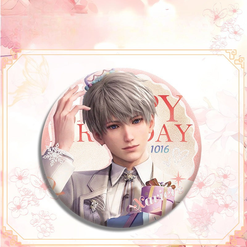 LaDS Double Flash Badge 143-196 - Diameter 75mm 58mm Tinplate Anime Merchandise - merrys