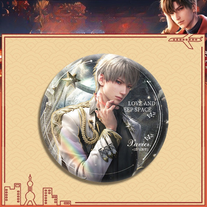 LaDS Double Flash Badge 143-196 - Diameter 75mm 58mm Tinplate Anime Merchandise - merrys