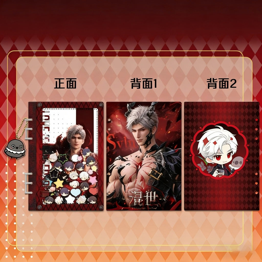 LaDS Acrylic Shaker Notebook - Student Essential Anime Desktop Decoration - merrys