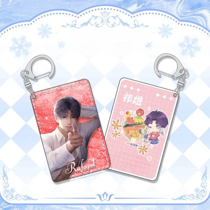 LaDS Shaker Mahjong Charm Keychain - Zayne, Rafayel, Xavier Anime Merch - merrys