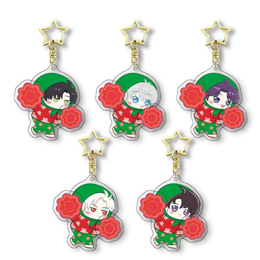 LaDS Chibi Rotating Keychain - Golden Star Double-Sided High-Definition Anime Acrylic Charm - merrys