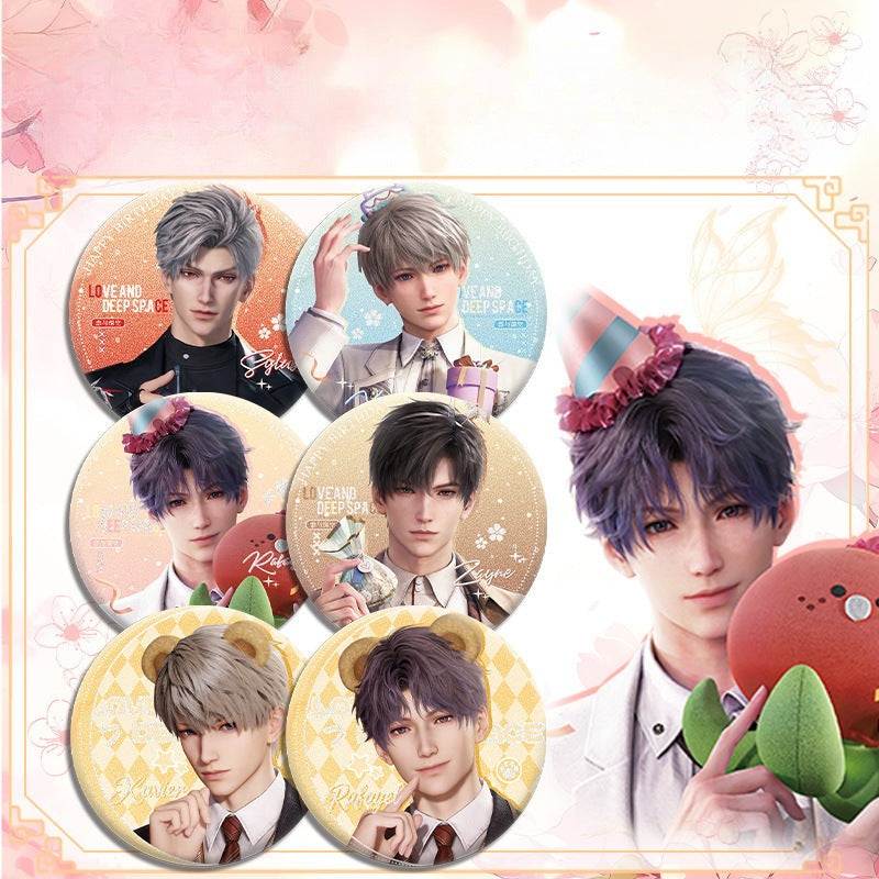 LaDS Double Flash Badge 143-196 - Diameter 75mm 58mm Tinplate Anime Merchandise - merrys