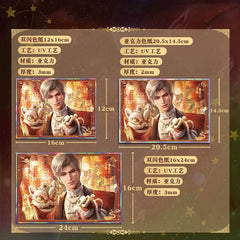 LaDS Acrylic Double Flash Art Card High-Definition Printing Anime Mobile Game Merchandise - merrys